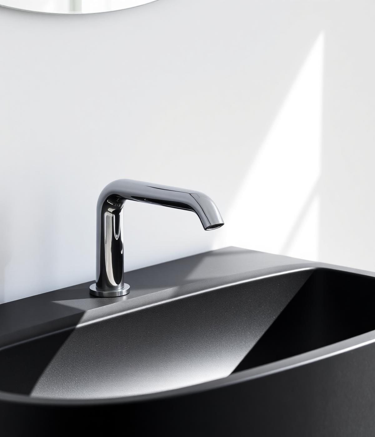Chrome basin faucet