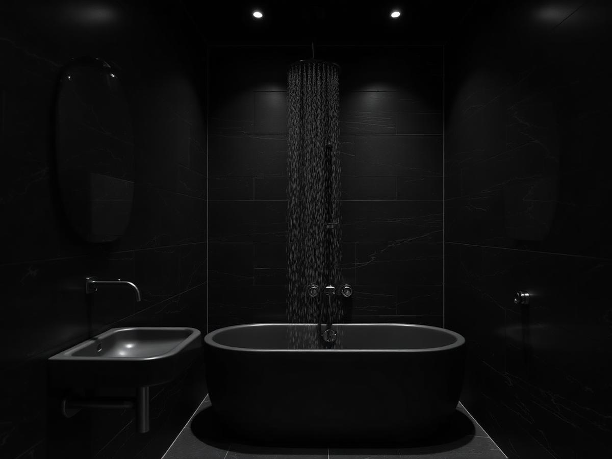 Black Statement Bathroom